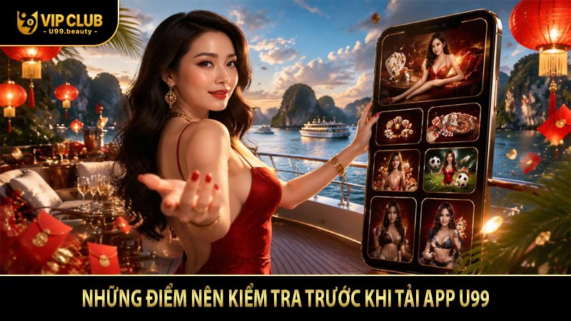 Những điểm nên kiểm tra trước khi tải app U99